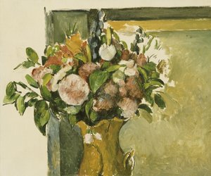 Flores em um vaso de Paul Cézanne