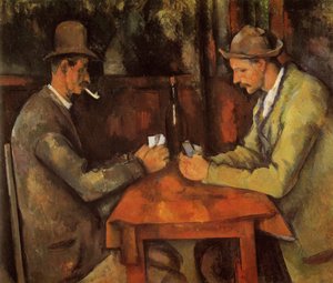 Francês: Les Joueurs de cartes Os jogadores de cartas de Paul Cézanne