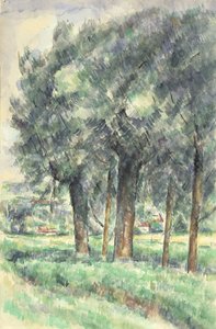 Grupo de Árvores, 1877-80 de Paul Cézanne