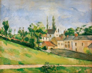 A estrada ascendente - a estrada ascendente de Paul Cézanne