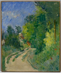 La Route tournante na vegetação rasteira de Paul Cézanne