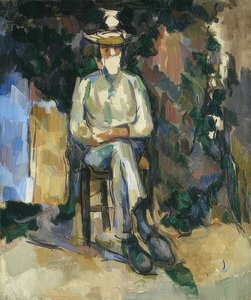O jardineiro Vallier (Der Gärtner Vallier). 1906 de Paul Cézanne