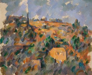 Casas na colina, Provença de Paul Cézanne