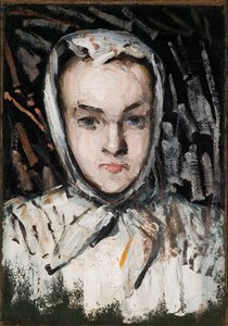 Marie Cézanne, a irmã do artista (reto), a mãe do artista (verso) de Paul Cézanne
