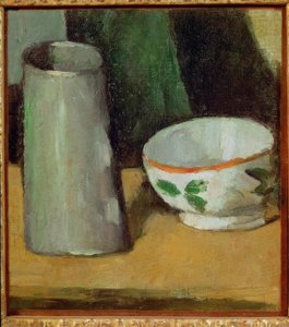 Jarra e copo de leite de Paul Cézanne