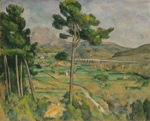 Mont Sainte-Victoire e o viaduto do vale do rio Arc, 1882-85.