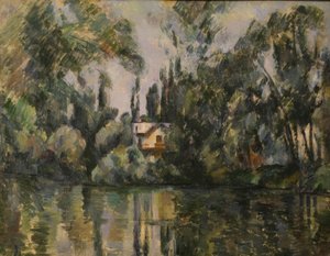 P.Cézanne, casa às margens do Marne de Paul Cézanne
