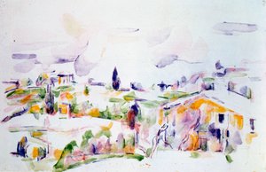 Passagem por Provence, c1900-1906 de Paul Cézanne
