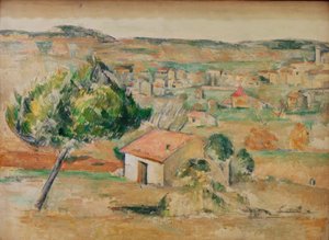 Planície provençal de Paul Cézanne