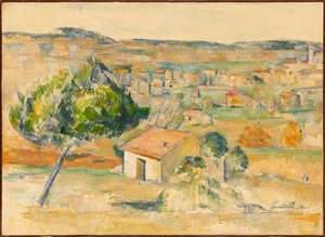 Planície provençale Planície na Provença, 1883-1885. de Paul Cézanne