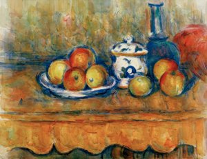 Maçãs, jarra e açúcar de Paul Cézanne
