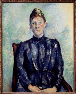 Retrato de Madame Cezanne Pintura de Paul Cezanne (1839-1906) Sol do século XIX. 0,65x0,81 m Paris, Musee de l