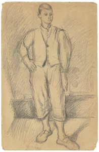 Retrato do Filho do Artista; Retrato do Filho do Artista, c.1875-1885 de Paul Cézanne