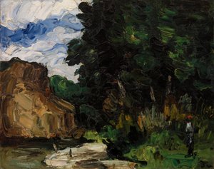 curva do rio de Paul Cézanne