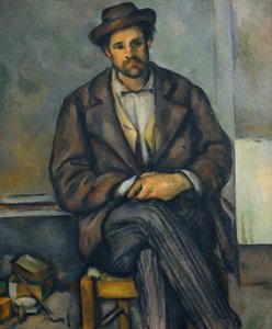 Camponês Sentado, c.1892-96 de Paul Cézanne