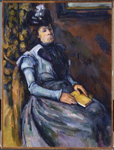 Mulher sentada em azul de Paul Cézanne