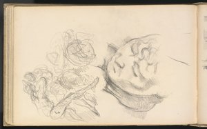Estudos incluindo Madame Cézanne de Paul Cézanne