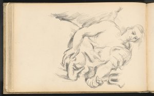 Estudo de um anjo em "O profeta Elias" de Rubens de Paul Cézanne