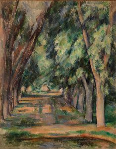 A alameda das castanheiras no Jas de Bouffan de Paul Cézanne