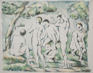 Os banhistas de Paul Cézanne