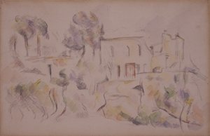 A Casa dos Coches (La Remise em Château Noir) de Paul Cézanne