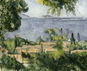 Os telhados de l "Estaque, 1883-85 de Paul Cézanne