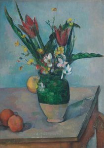 O vaso de túlipas de Paul Cézanne