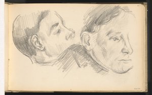 Duas Cabeças, 18901896. de Paul Cézanne