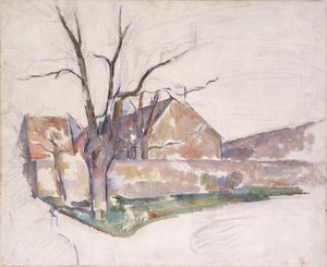 Paisagem do inverno, c.1885 de Paul Cézanne