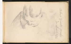 Mulher inclinada para a frente de Paul Cézanne