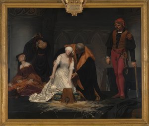 A execução de Lady Jane Gray. 1833