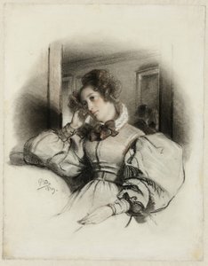 Retrato da Sra. E. D. de Paul Delaroche