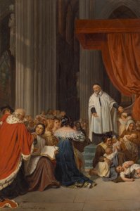Pregação de São Vicente de Paulo ao Tribunal de Luís XIII sobre a Metade das Crianças Abandonadas de Paul Delaroche