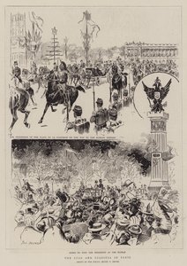 O Czar e Czaritsa em Paris (gravura)