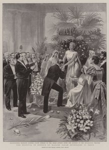 O Festival em honra da Madame Sarah Bernhardt em Paris