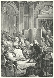 Um salão no início do reinado de Luís XVI de França