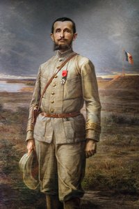 detalhe da pintura "Le commandant Marchand" (Jean Baptiste - Jean-Baptiste Marchand