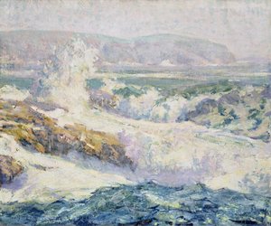 Seascape (óleo sobre tela) de Paul Dougherty
