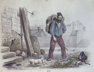 Homem faminto durante a Comuna de Paris de Paul Edmond Henry