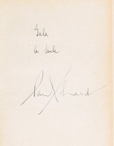 Dedicação escrita à mão em L