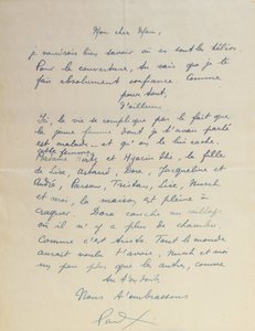 Carta ao Homem Ray, sobre a realização de 