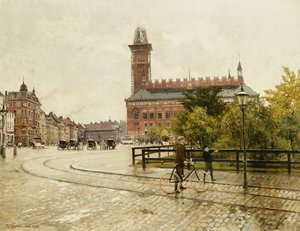 Raadhuspladsen, Copenhague, 1893 de Paul Fischer