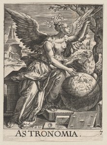 Ilustração 7: Astronomia, de As Sete Artes Liberais, ca. 1628-66., c. 1628-66. de Paul Fürst