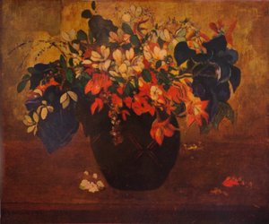 Um vaso de flores, 1896, 1932 de Paul Gauguin