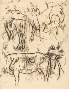 Estudos Animais, 19011902. de Paul Gauguin