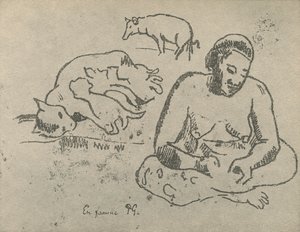 Em Casa, 1936 de Paul Gauguin