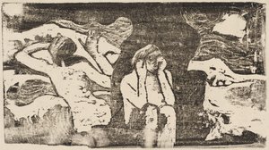 No Black Rocks Aux roches noires, em ou depois de 1895. de Paul Gauguin
