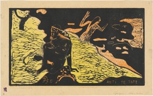 Auti te Pape (Mulheres no Rio) de Paul Gauguin