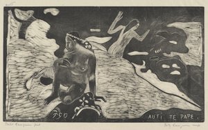 Auti te Pape (Mulheres no Rio) de Paul Gauguin