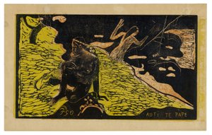 Auti te pape (Mulheres no Rio), da Suíte Noa Noa de Paul Gauguin